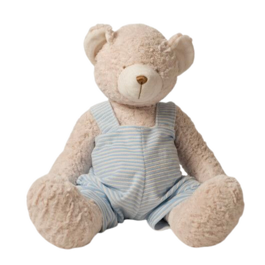 Personalized Blue Teddy Bear Stuffed Animal - Give Wink