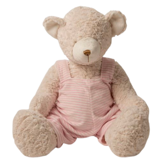 Personalized Pink Teddy Bear Stuffed Animal - Give Wink