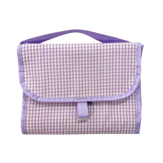 Personalized Gingham Lilac Hang Around - Give Wink