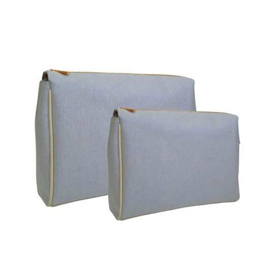 Luxe Linen Pouches - Blue - Give Wink
