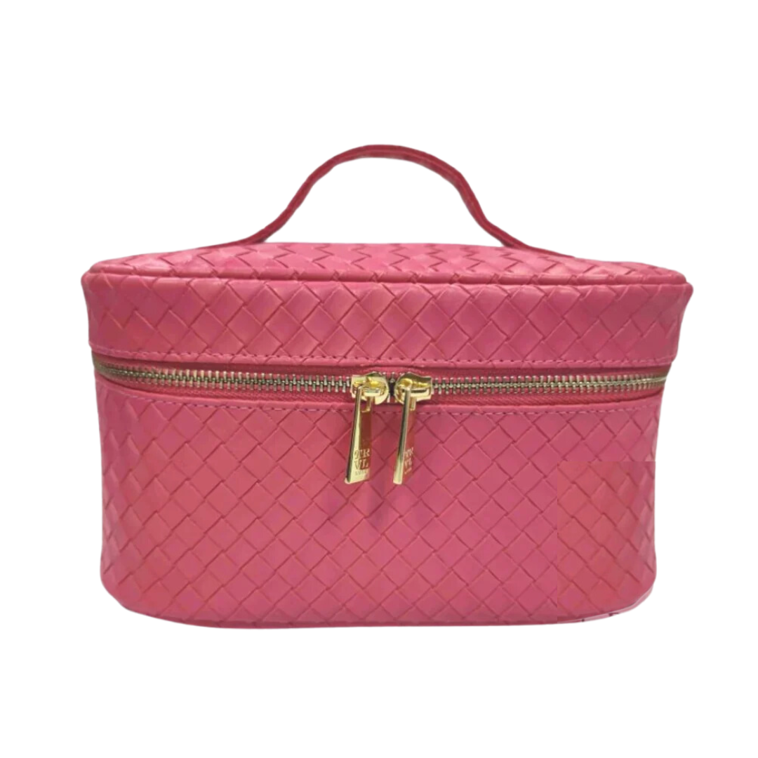 Personalized Pink Luxe Toiletry Case - Give Wink