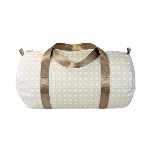 Personalized Glossed Bungalow Beige Duffel - Give Wink