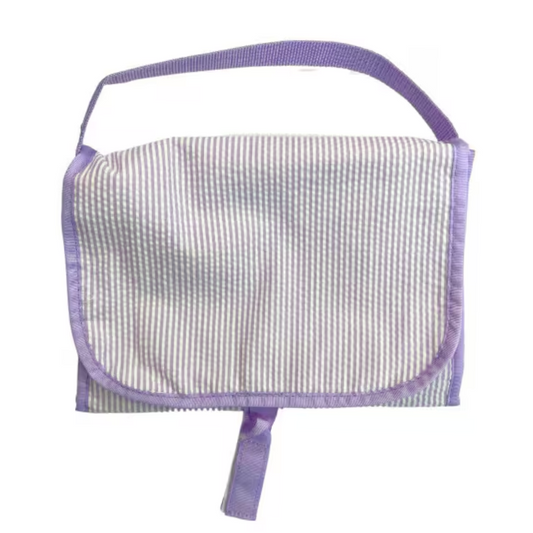 Personalized Seersucker Lilac Hang Around - Give Wink