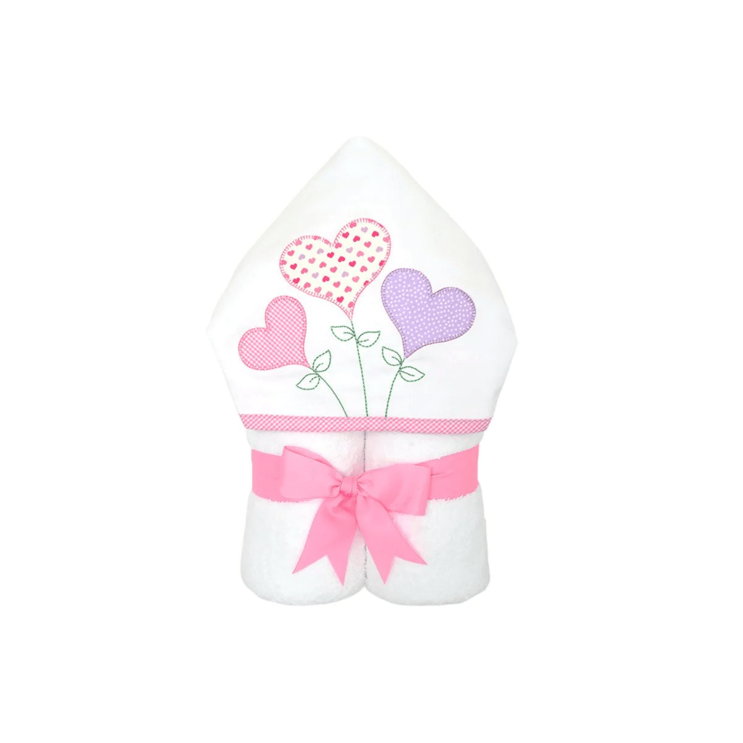 Hearts Balloons Hooded Towel - Give Wink