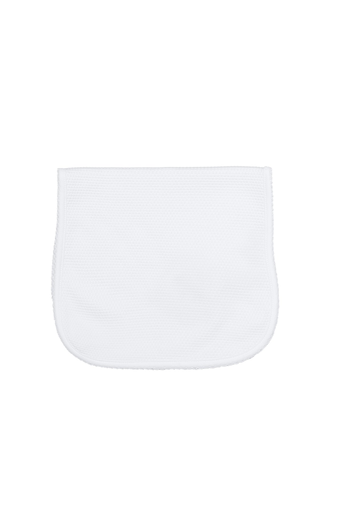 Pima Cotton Bubble Baby Burp Cloth White / White - Give Wink