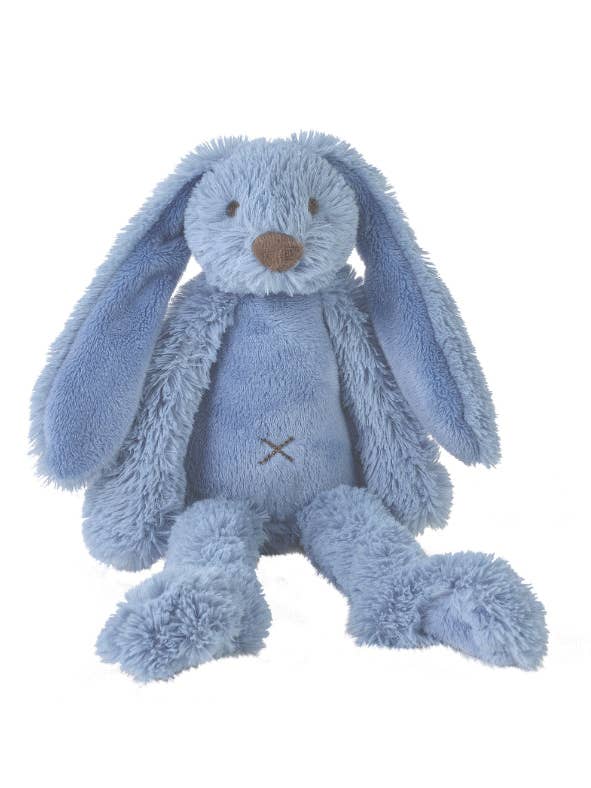 Stuffed Deep Blue Rabbit - Give Wink