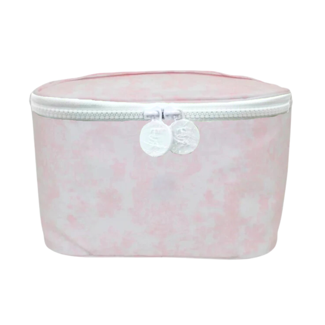 Personalized Pink Toile Kit Case - Give Wink