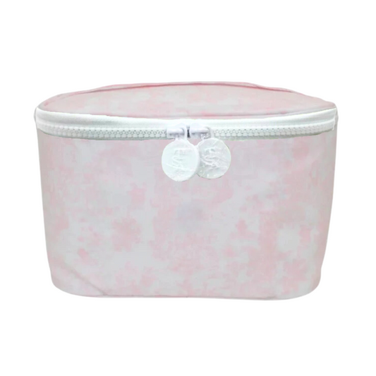 Personalized Pink Toile Kit Case - Give Wink