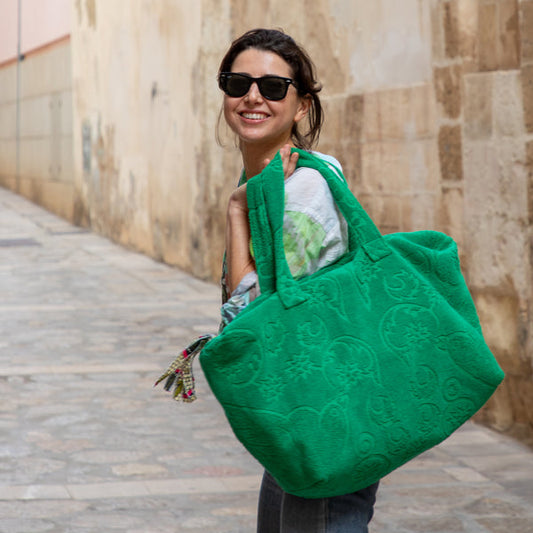 Socco Terry Large Tote - Vert Mallorca - Give Wink