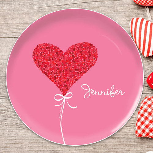 Sweet Heart Personalized Kids Plates - Give Wink