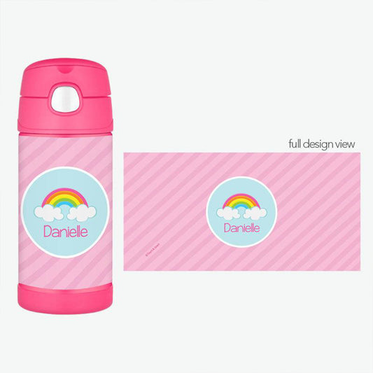 A Rainbow in the Sky Personalized Thermos Bottle - Give Wink