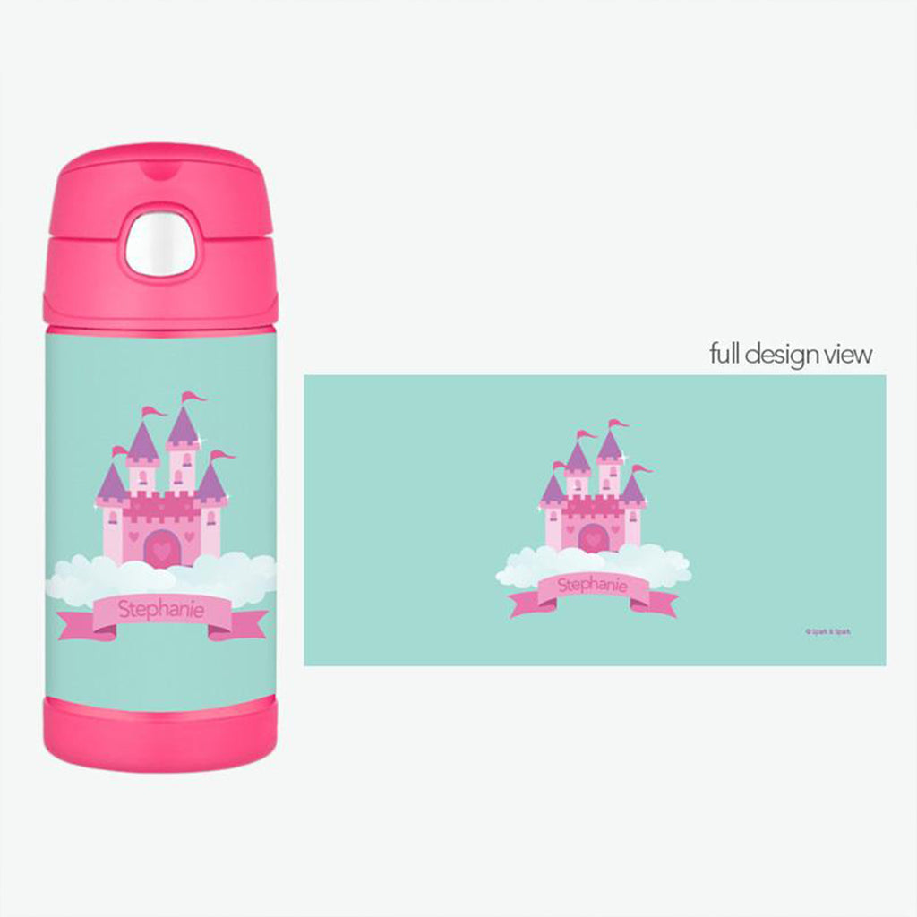 A Castle in the Sky Personalized Thermos Bottle - Give Wink
