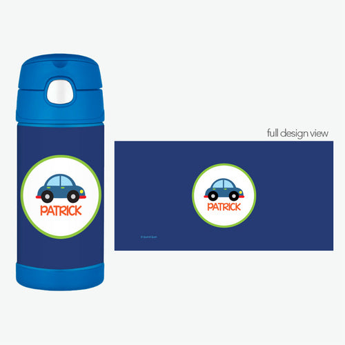 Cute Little Car Personalized Thermos Bottle - Give Wink