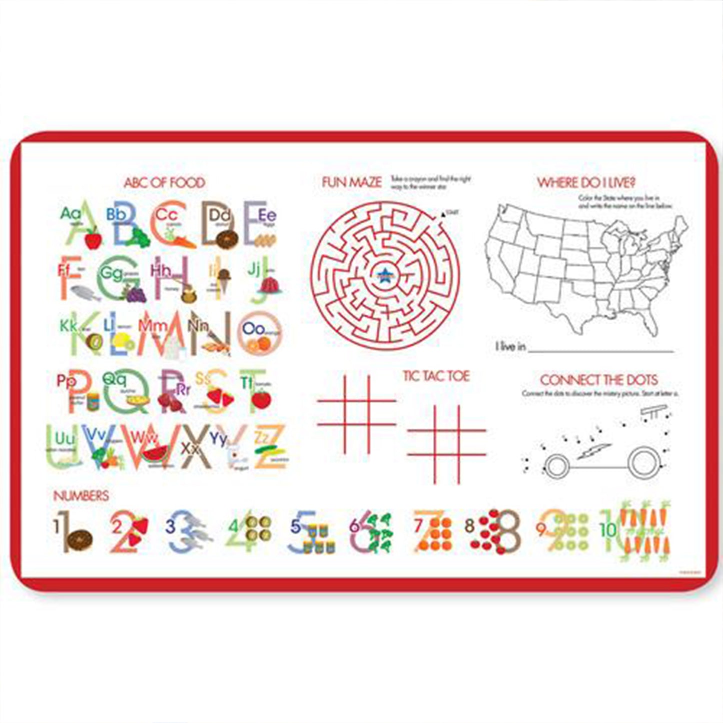 A Day in the Farm Personalized Kids Placemat - Give Wink