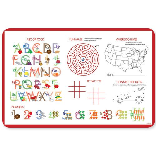 Cool Fire Truck Personalized Kids Placemat - Give Wink