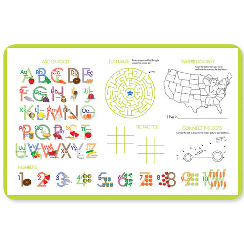 Cute Little Car Personalized Kids Placemat - Give Wink