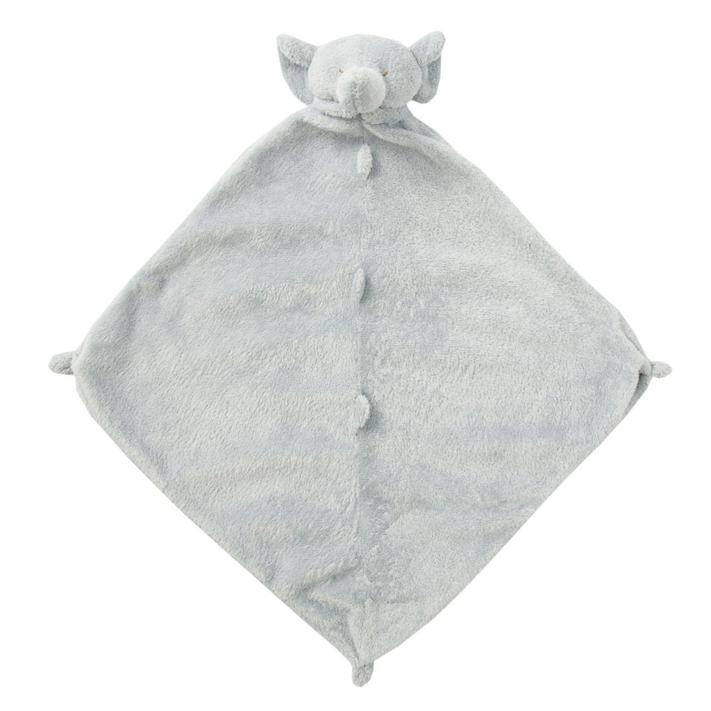 Personalized Grey Elephant Baby Lovie Blankie - Give Wink