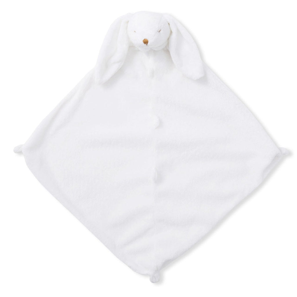 Personalized White Bunny Baby Lovie Blankie - Give Wink