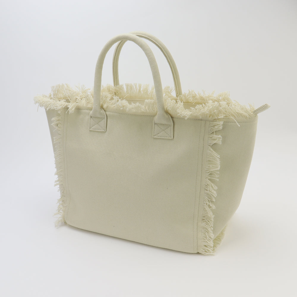 Canvas Beach Tote - Beige - Give Wink