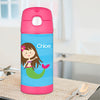 Cute Mermaid Personalized Thermos Bottle - Give Wink