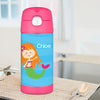 Cute Mermaid Personalized Thermos Bottle - Give Wink