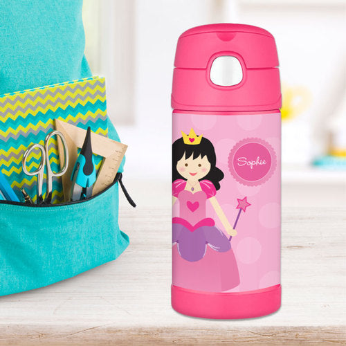 Cute Princess Personalized Thermos Bottle - Give Wink