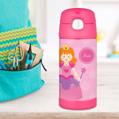 Cute Princess Personalized Thermos Bottle - Give Wink