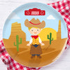 Cowboy Personalized Kids Plates - Give Wink