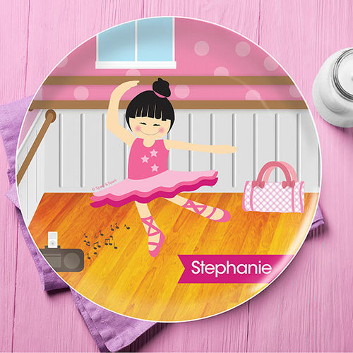 Ballerina Studio Personalized Kids Plates - Give Wink