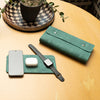 Vegan Leather 3 in 1 Portable Charging Pad + Pouch - Give Wink