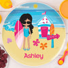 Beach Girl Personalized Kids Plates - Give Wink