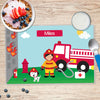 Call a Firefighter Personalized Kids Placemat - Give Wink