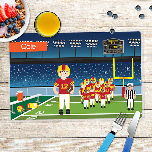 Touchdown Personalized Kids Placemat - Give Wink