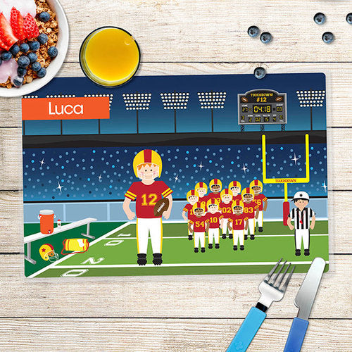 Touchdown Personalized Kids Placemat - Give Wink
