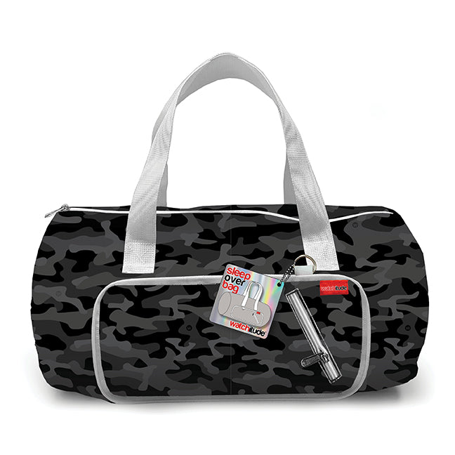 Lightweight Foldable Sleepover Bag - Black Camo - Give Wink