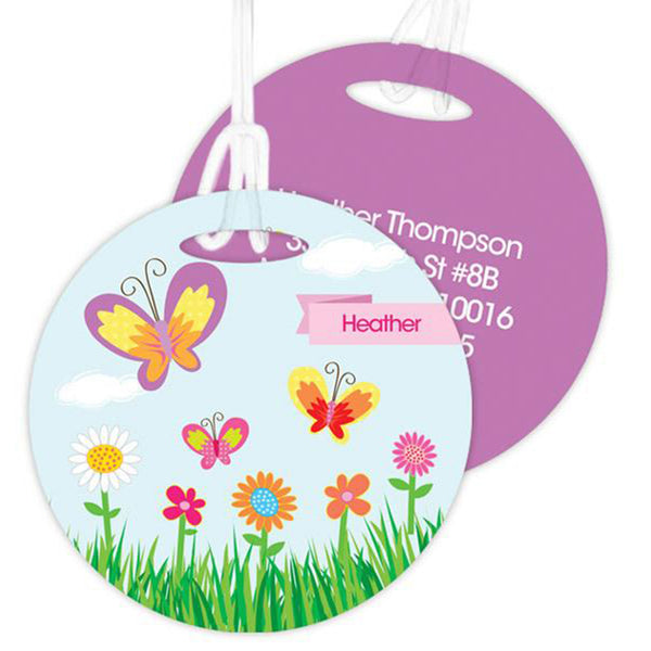 A Butterfly Field Personalized Bag Tag - Give Wink