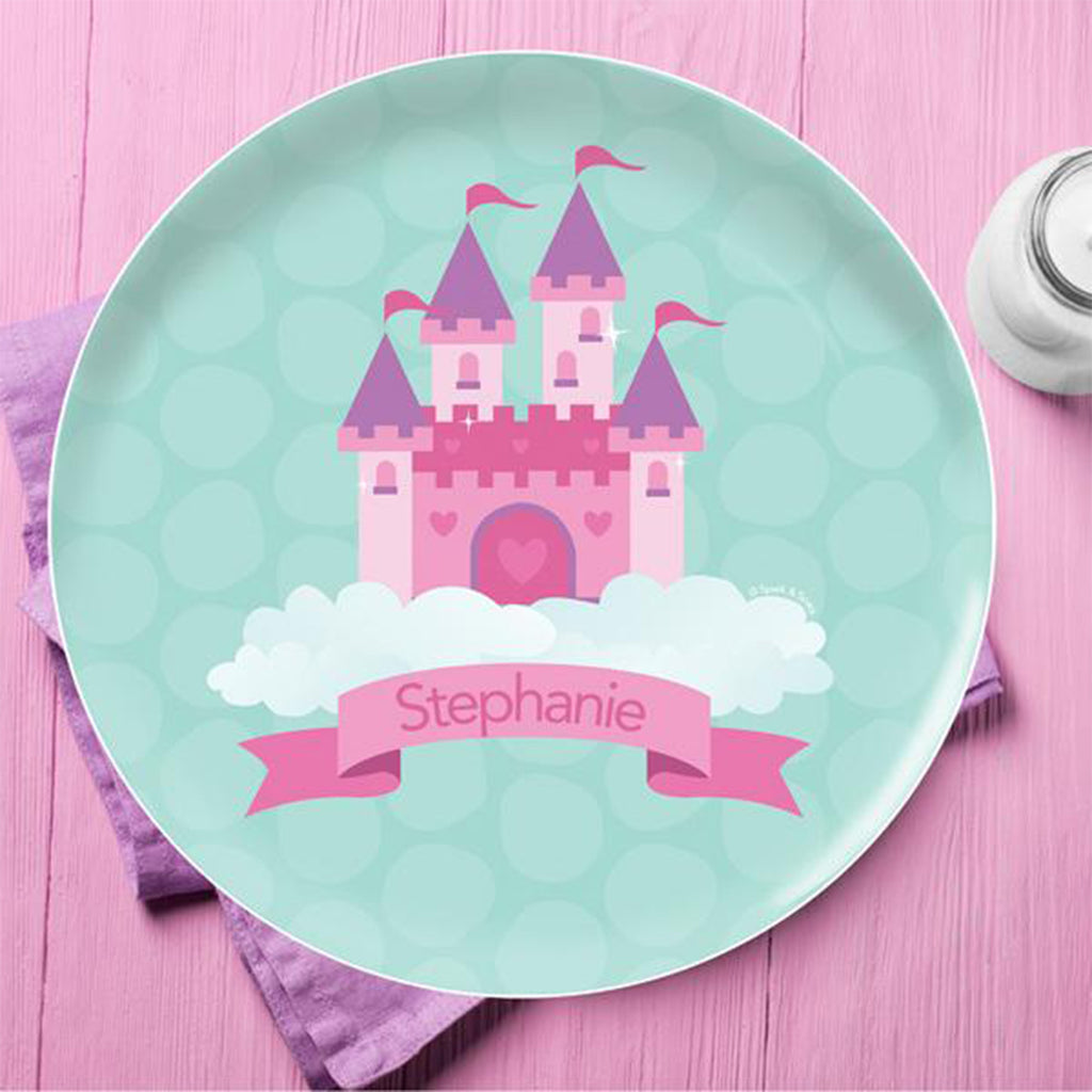 A Castle In The Sky Personalized Kids Plates - Give Wink