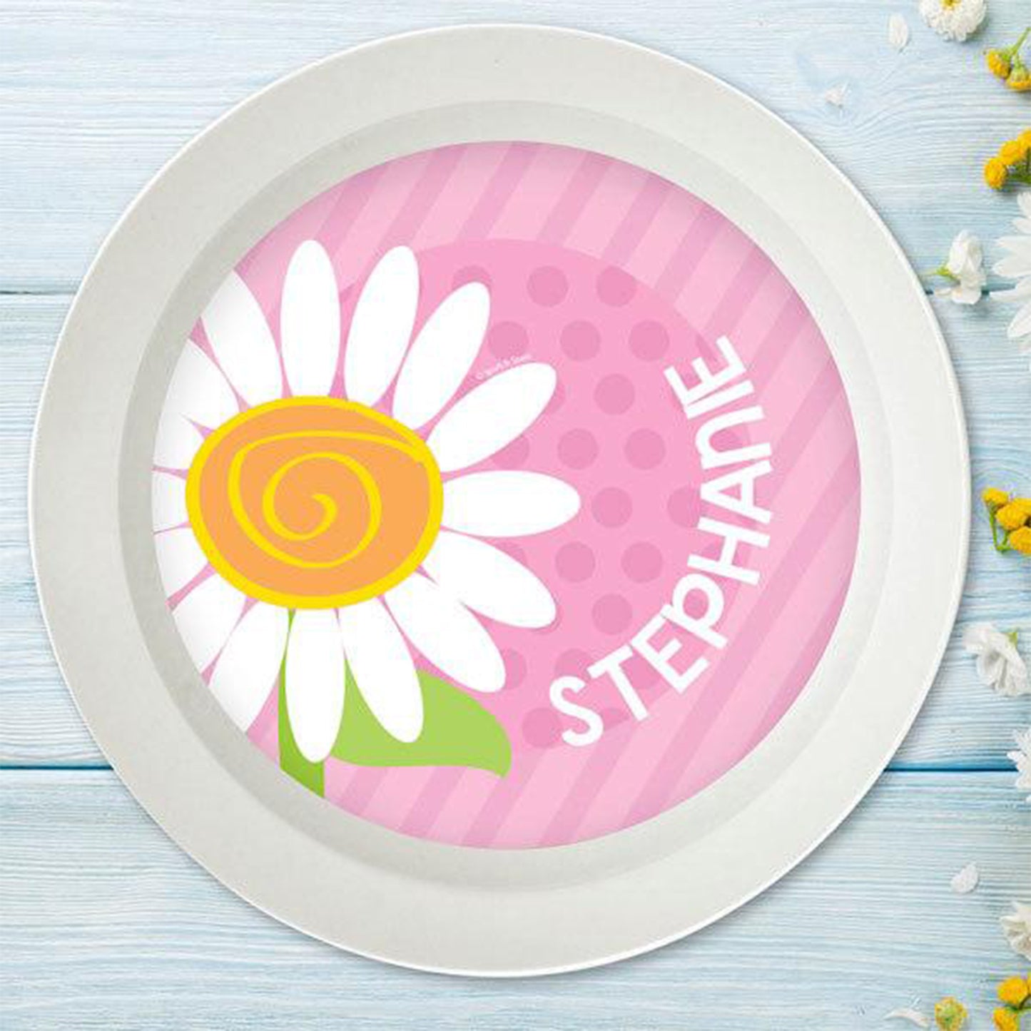 A Daisy for You Personalized Kids Bowl - Give Wink