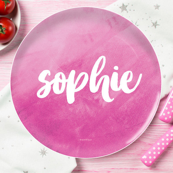 Bold Colorful Name Personalized Kids Plates - Give Wink