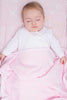 Pima Cotton Bubble Receiving Blanket Pink - Give Wink
