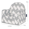 Chevron Grey Personalized Little Chair - Give Wink