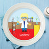 Cool Scientist Boy Personalized Kids Bowl - Give Wink