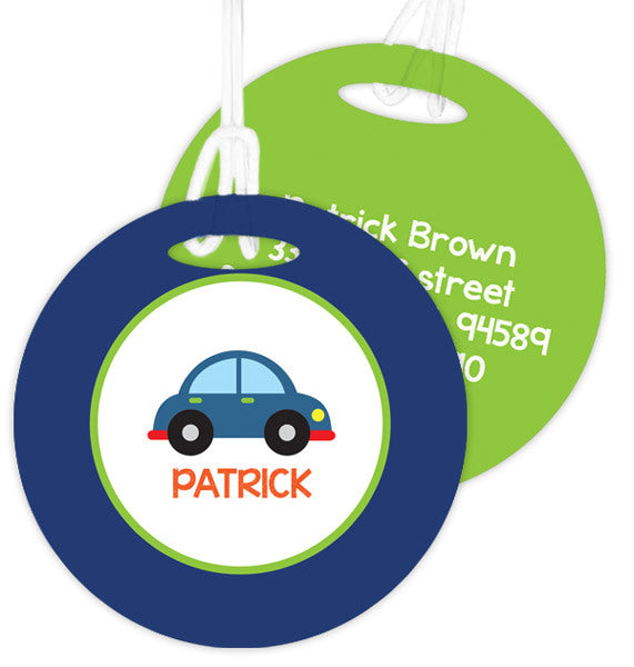 Cute Little Car Personalized Bag Tag - Give Wink