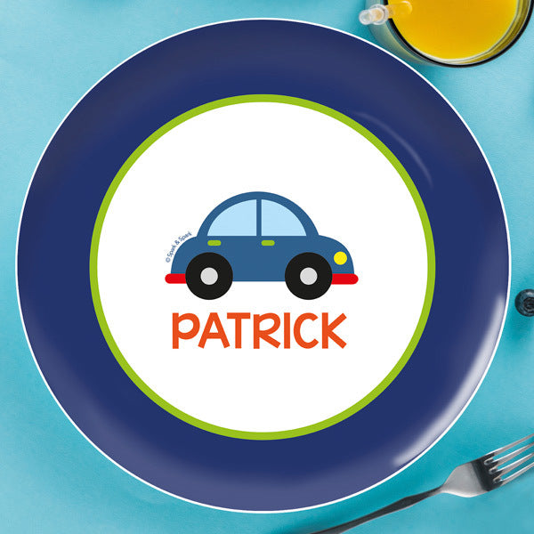 Cute Little Car Personalized Kids Plates - Give Wink