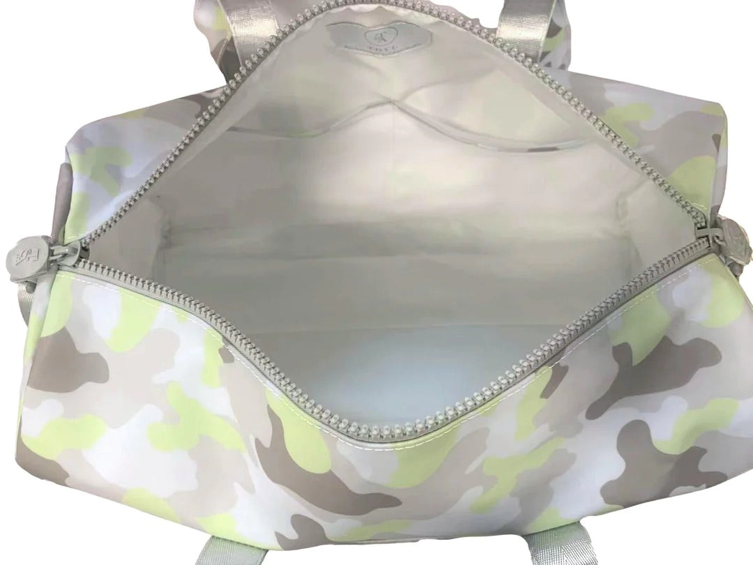 Personalized Nylon Green Camo Duffel Weekender - Give Wink