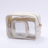 Xlarge Essentials Clear Nylon Pouch - Ivory - Give Wink