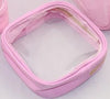 Small Essentials Clear Nylon Pouch - Pink - Give Wink