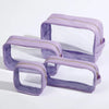 Small Essentials Clear Nylon Pouch - Purple - Give Wink
