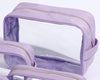 Xlarge Essentials Clear Nylon Pouch - Purple - Give Wink