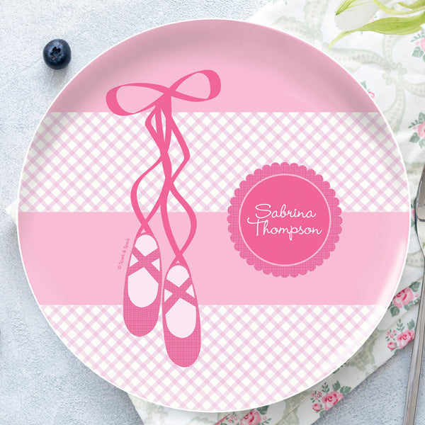 My Ballerina Shoes Personalized Kids Plates - Give Wink